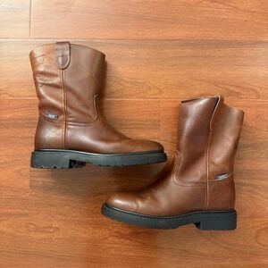 Cherokee Purepecha Men's Leather Western Brown Work Boot 8